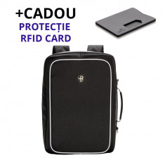 Rucsac laptop antifurt Swiss Peak Bizz 3 Way + Cadou inclus foto