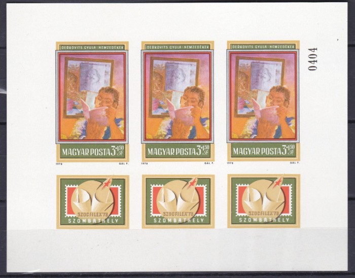 DB1 Ungaria Pictura 1978 Expo Socfilex MS NDT MNH