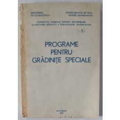 PROGRAME PENTRU GRADINITE SPECIALE , 1993