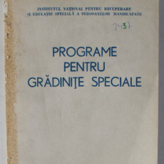 PROGRAME PENTRU GRADINITE SPECIALE , 1993