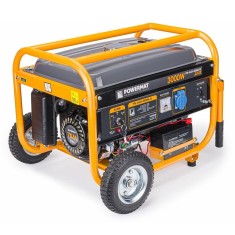 Generator curent electric 3000 W, 3 KW, 220 V, Pornire la Cheie, Automata, Roti si Manere, stabilizator de tensiune (AVR), monofazat, protectie supras