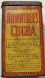 Cumpara ieftin CY - Cutie goala foarte veche "ROWNTREE'S Cocoa" / Cacao de 115 g / Made in England / 6 cm x 4 cm x 10 cm (H) 50 g / stare foarte buna