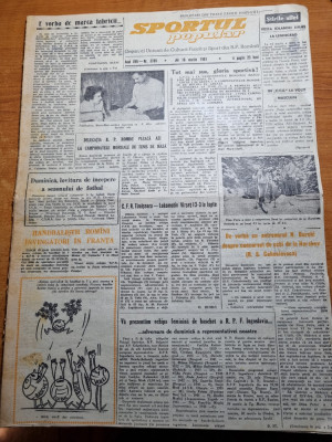 sportul popular 16 martie 1961-fotbal,box,atletismschi,tir,fotbal foto