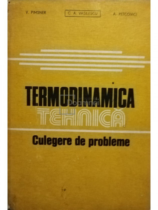 C. A. Vasilescu - Termodinamica tehnica (editia 1982)