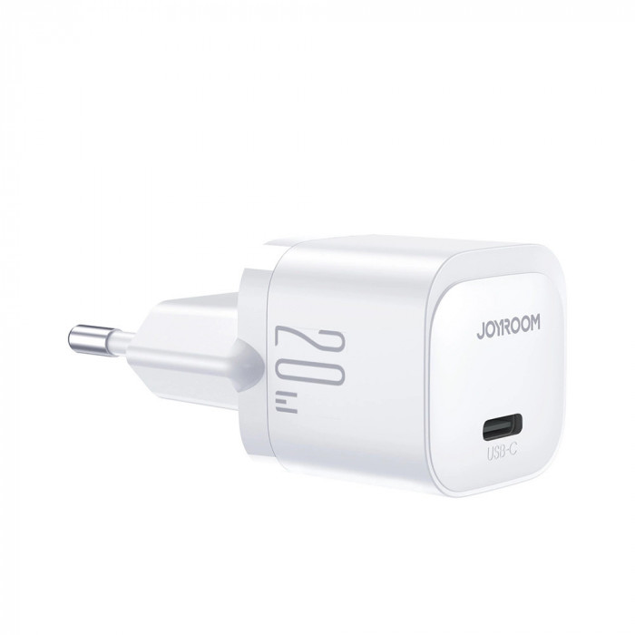 Mini &icirc;ncărcător USB C 20W PD JR-TCF02 - alb Joyroom