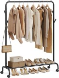 Cumpara ieftin Cuier stander Negru Songmics 103.5x39x155 cm
