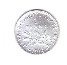 Moneda Franta 1 franc 1914, stare excelenta, curata