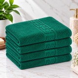 Cumpara ieftin Set 4 Prosoape Baie Lux Bumbac 100% Verde smarald550 GSM -50X90 Cm