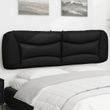 VidaXL Pernă pentru tăblie pat, negru, 180 cm, piele artificială