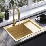 Chiuvetă inox Fin BRUSH GOLD