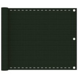 Cumpara ieftin Paravan de balcon, verde &icirc;nchis, 75x300 cm, HDPE
