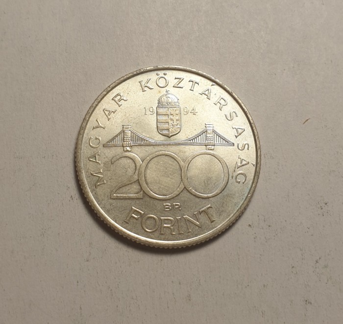 200 Forint 1994 UNC Argint