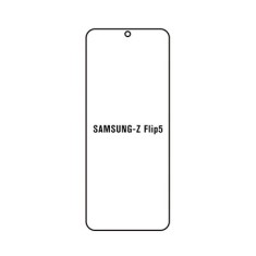 Folie silicon privacy compatibila samsung galaxy z flip 5, regenerabila, hydrogel 2.5d, case friendly foto