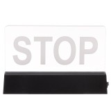 Panou LED luminos, Rosu cu inscriptie &quot;stop&quot;, Oem
