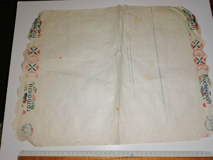 AMBALAJ / ETICHETA VECHI FRUCTEXPORT ROMANIA