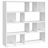 Bibliotecă/Separator cameră, alb, 105x24x102 cm