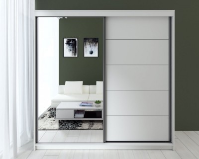 Dulap UC MP3, 180x60x200 cm, Alb foto