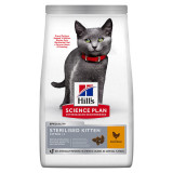 Hill&#039;s SP Kitten Sterilised, Pui, hrană uscată pisici junior sterilizate, 7kg