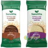 Pachet Rondele din Orez cu Glazura de Cacao 66g + Rondele din Orez cu Glazura de Lupin 66g