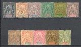 India Franceza.1892 Alegorie 11 buc. SI.950, Nestampilat