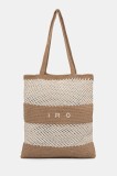 IRO geantă de bumbac culoare bej WM46STRINGBAG
