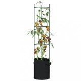 vidaXL Suport pentru roșii cu saci de plante 6 buc., 154 cm oțel și PP