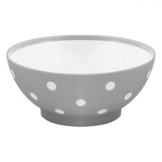 Bol Plastic, Rotund, Buline Gri, Capacitate 1.5L, Potrivit Pentru Mașina de Spălat Vase și Cuptorul cu Microunde