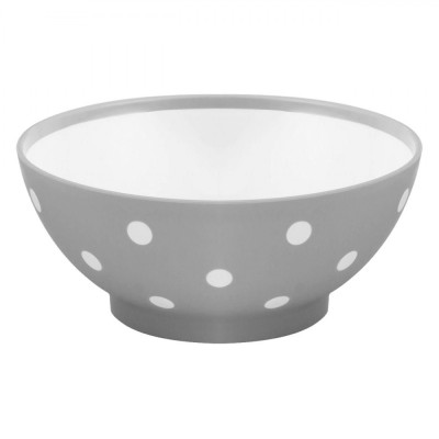 Bol Plastic, Rotund, Buline Gri, Capacitate 1.5L, Potrivit Pentru Mașina de Spălat Vase și Cuptorul cu Microunde foto