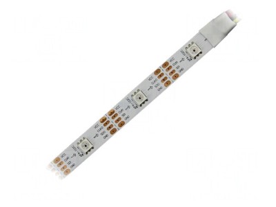 Bandă LED RGB Programabilă 5V 60 LED-uri/m 12mm PCB Albă foto