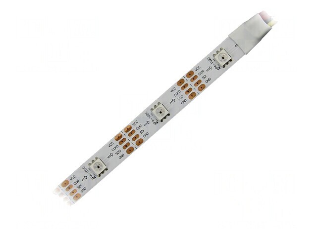 Bandă LED RGB Programabilă 5V 60 LED-uri/m 12mm PCB Albă