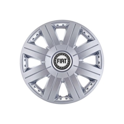 Set 4 capace roti Cosmos cromat R15, pentru gama auto Fiat foto