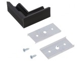 Conector 90&deg; Aluminiu Negru Anodat CORNER14