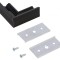 Conector 90&deg; Aluminiu Negru Anodat CORNER14