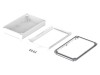 Carcasă desktop BOPLA BoVersa policarbonat IP66/IP68 140x210x63mm alb transparent