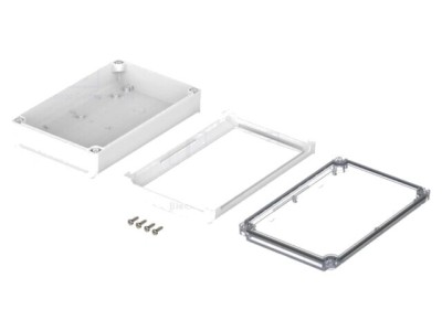 Carcasă desktop BOPLA BoVersa policarbonat IP66/IP68 140x210x63mm alb transparent foto