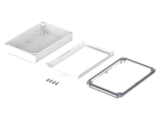 Carcasă desktop BOPLA BoVersa policarbonat IP66/IP68 140x210x63mm alb transparent
