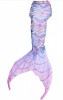 Costum de baie Sirena THK&reg;, Albastru/Roz deschis, 150 cm fara fina