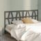 Tăblie de pat, gri, 186x4x100 cm, lemn masiv de pin
