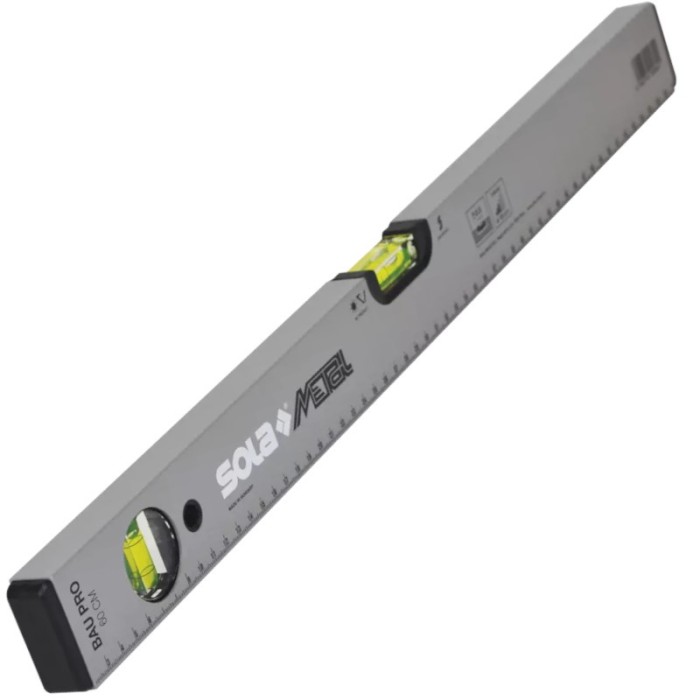 Nivela Sola Baupro, aluminiu, argintiu, 2 bule 180 CM