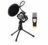 , , , , , , , Microfon condensator cu cablu + filtru pop + trepied de inalta calitate, IPF