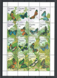 Guyana 1990 MNH, nestampilat - Mi. - Fluturi, fauna, insecte