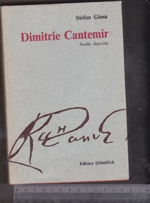 bnk ant Stefan Giosu - Dimitrie Cantemir . Studiu lingvistic foto