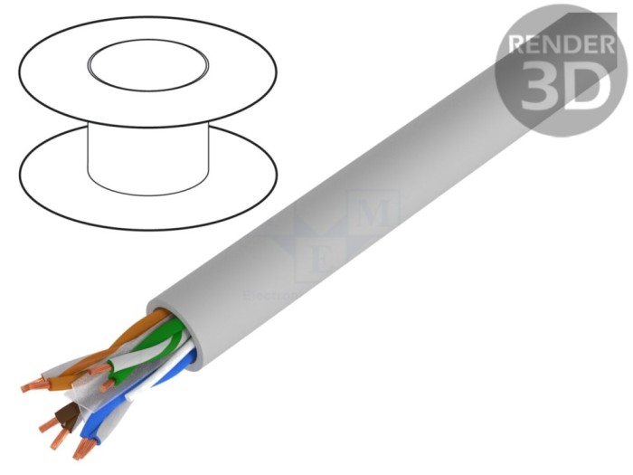 Cablu UTP 6 gri
