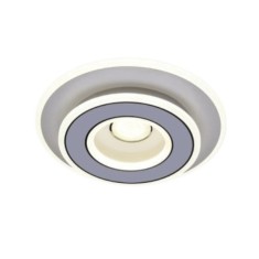 Lustra LED rotunda 32cm, 80W, tip plafoniera, alba, telecomanda, lumina/rece/calda/neutra, intensitate reglabila