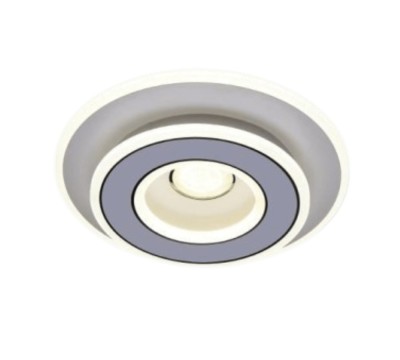 Lustra LED rotunda 32cm, 80W, tip plafoniera, alba, telecomanda, lumina/rece/calda/neutra, intensitate reglabila foto