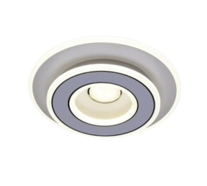 Lustra LED rotunda 32cm, 80W, tip plafoniera, alba, telecomanda, lumina/rece/calda/neutra, intensitate reglabila