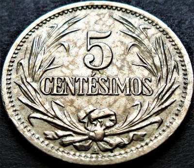 Moneda exotica istorica 5 CENTESIMOS - URUGUAY, anul 1901 * cod 1882 B foto