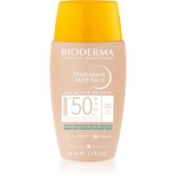 Bioderma Photoderm Nude Touch fluid mineral cu protecție solară SPF 50+ culoare Very light 40 ml