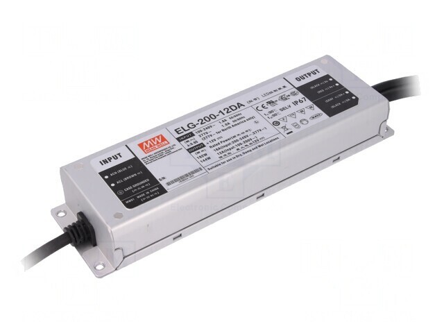Alimentator LED 192W 12V DALI 16A