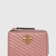 Tory Burch portofel de piele femei, culoarea roz